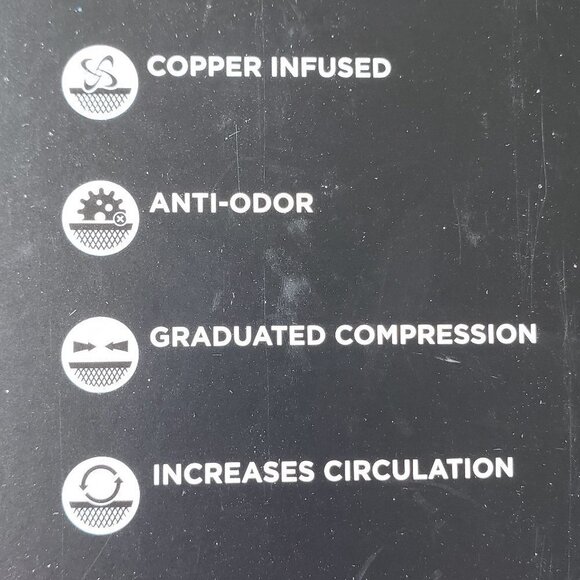 NWT - Copper Fit (set of 2 boxes) Unisex Energy Compression Socks XL - Picture 3 of 5